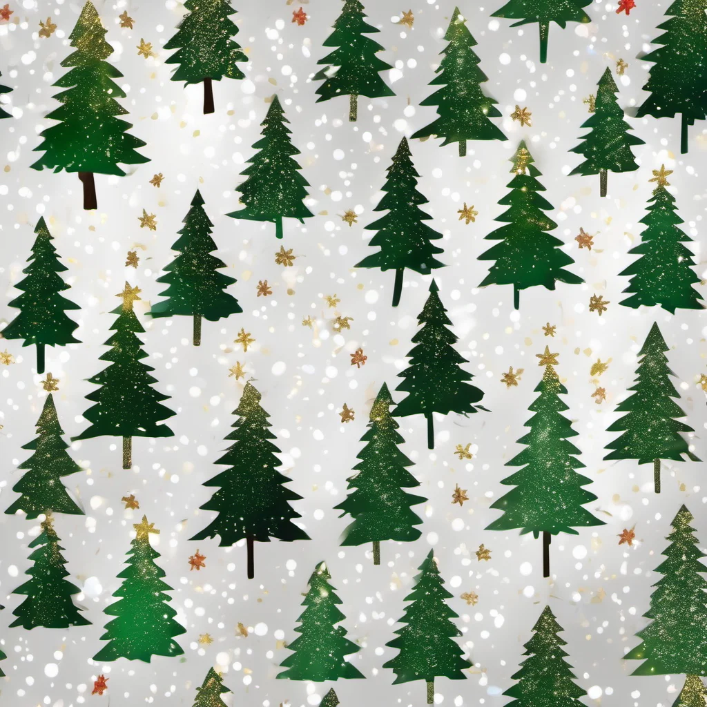 nnk christmas trees with sparkles 4k quality