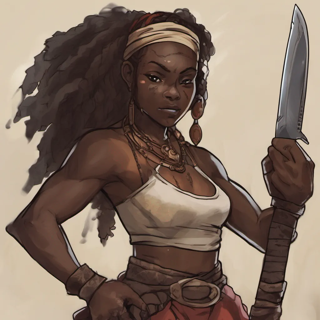 nostalgic Achoja Achoja I am Achoja a darkskinned foreigner who is a barefoot mercenary and summoner I wear a headband and have a scar on my face I am a skilled knife fighter and am