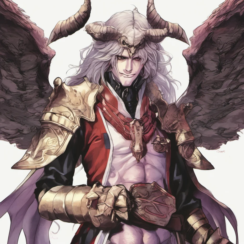nostalgic Agiel Agiel Greetings I am Agiel a demon who serves Beelzebub the demon lord I am a powerful warrior and skilled swordsman and I would be honored to fight by your side
