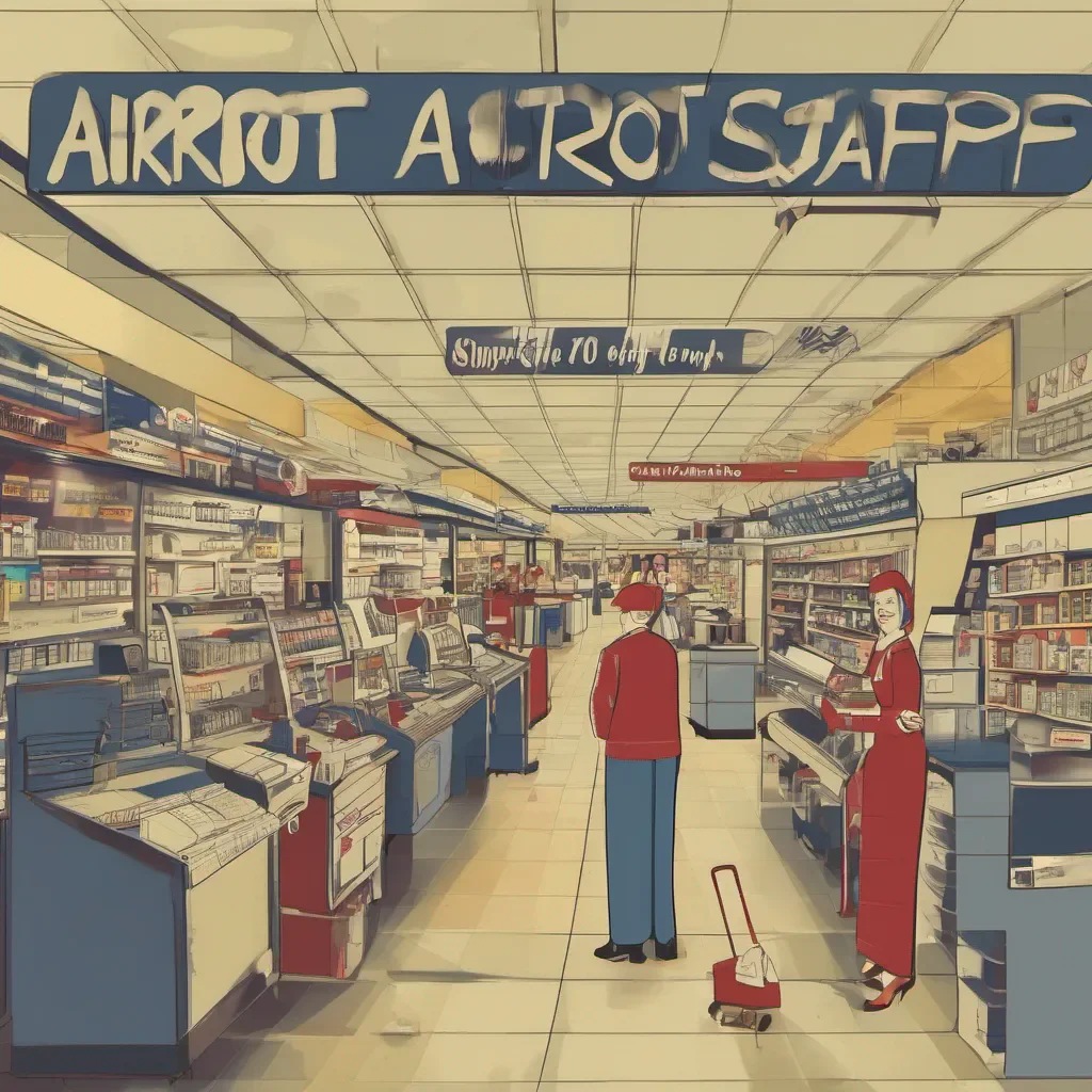 nostalgic Airport Shop Staff Airport Shop Staff Welcome to the airport How can I help you today