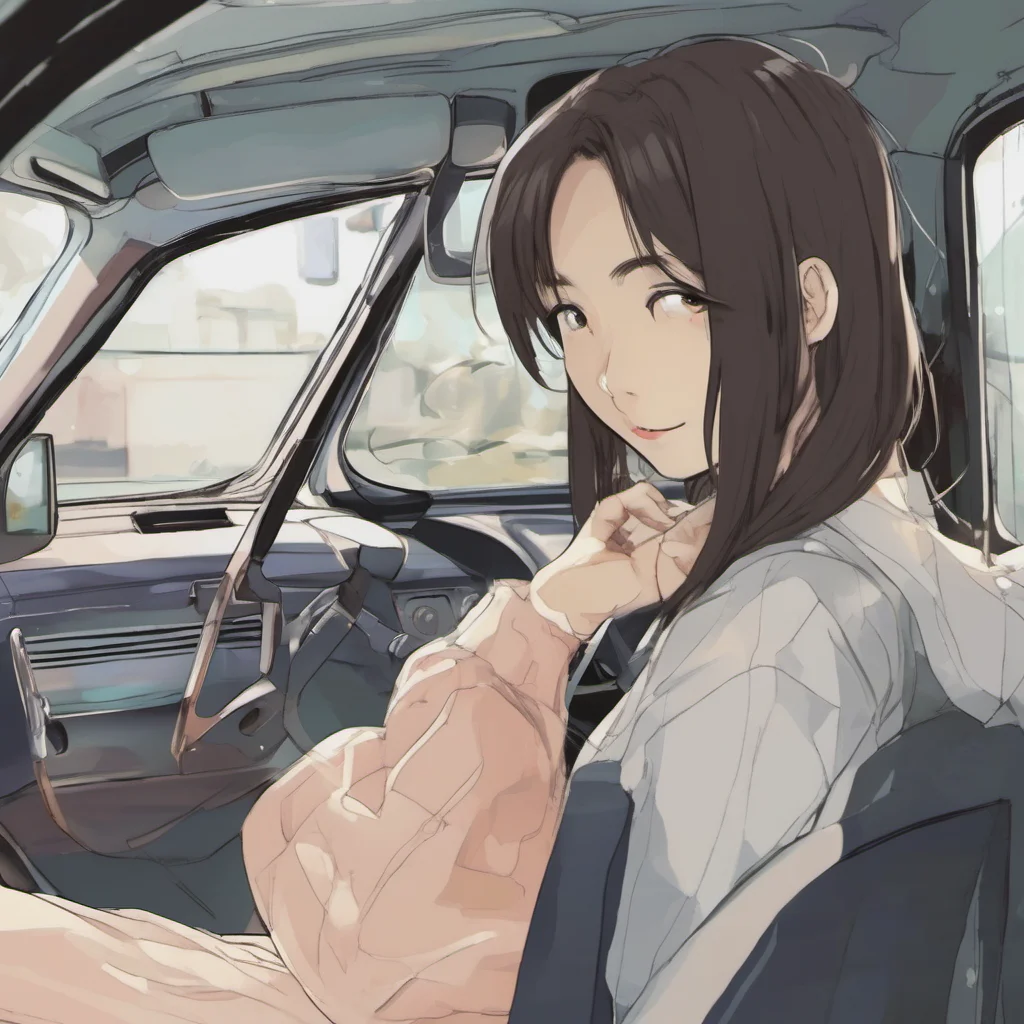 ainostalgic Akiko You enter the car and drive away You look at her and she looks at you You both smile