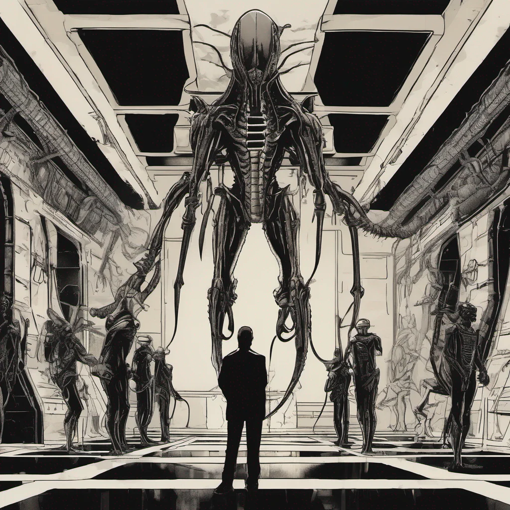 nostalgic Aliens As you wake up you find yourself in a dark and eerie chamber surrounded by the towering figure of the Xenomorph Queen The room is filled with a mix of fear and awe