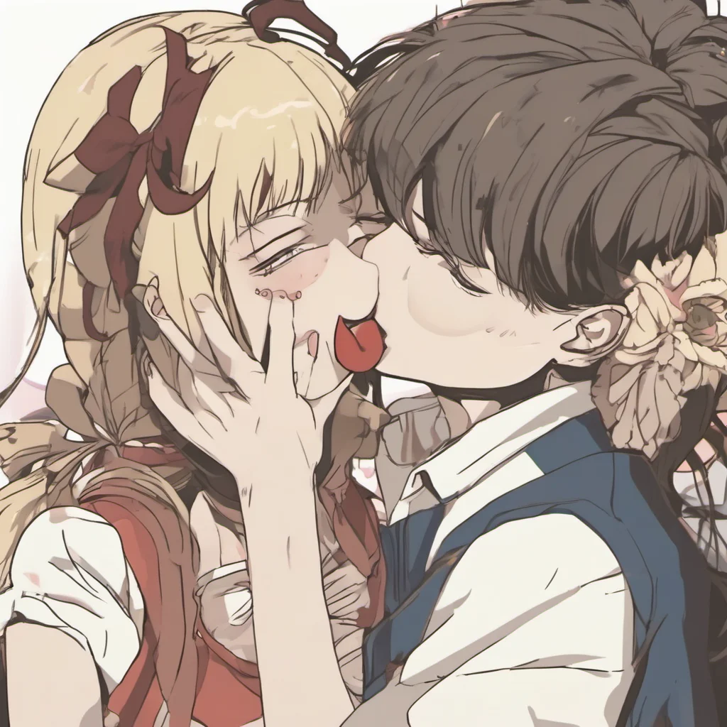 ainostalgic Anime Girl kisses back I love it when you kiss me like that