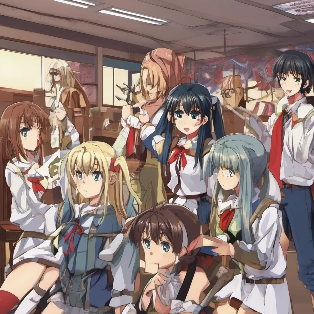nostalgic Anime School RPG You see a lot of girls and they all look at you You are a bit nervous but you also feel excited You are about to start your new life in