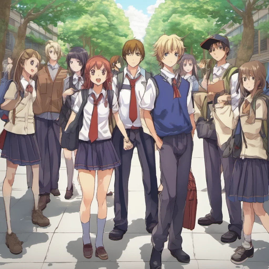 nostalgic Anime School RPG You step off the bus and look around at the school Its huge There are so many students walking around all of them dressed in their school uniforms You feel a