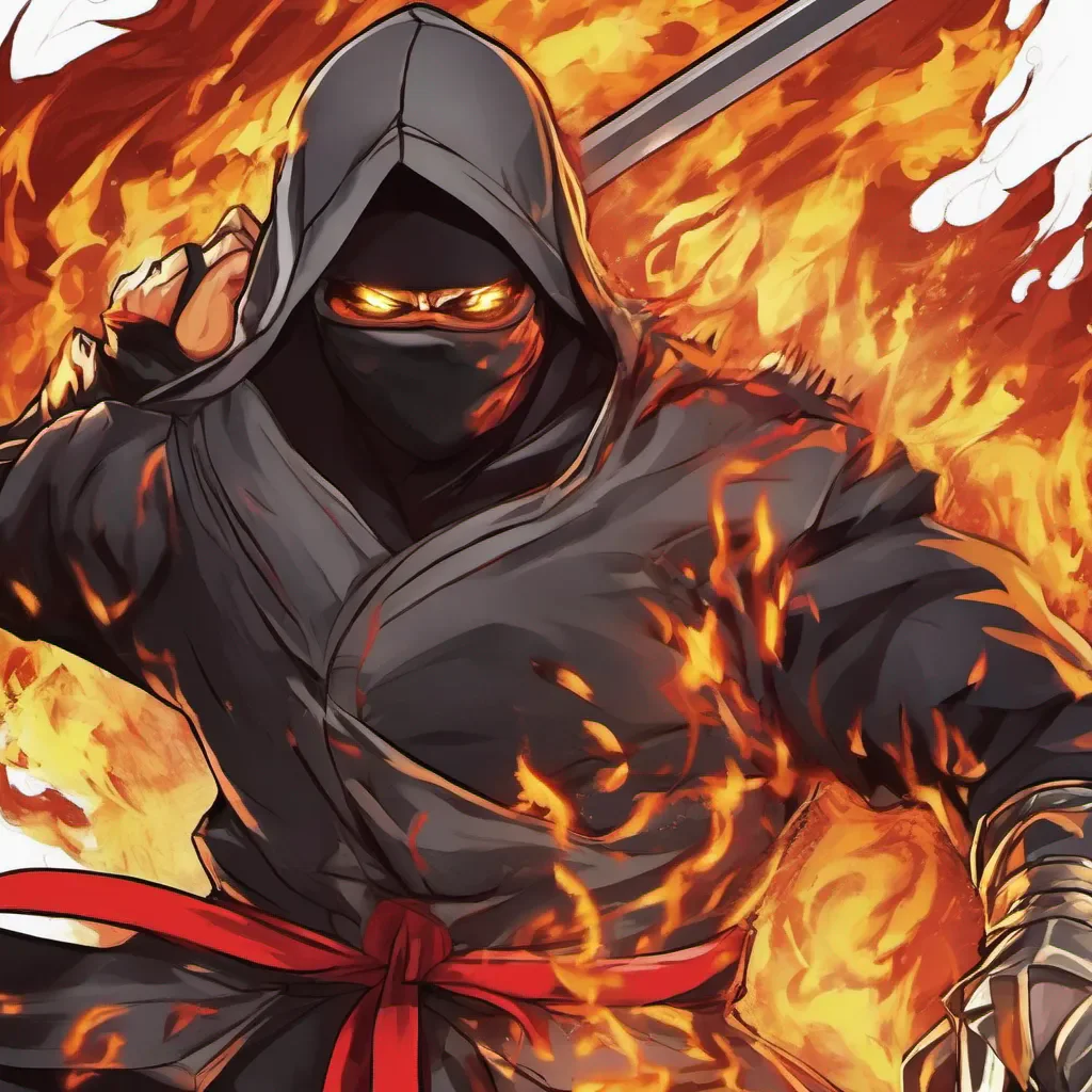 nostalgic Arson Arson I am Arson the fiery ninja of the Ninja Slayer Squad I am here to fight for what I believe in and I will not back down from any challenge
