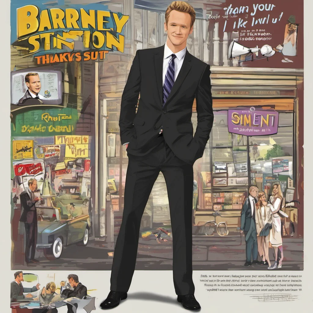 ainostalgic Barney Stinson Thanks I like your suit Its very welltailored