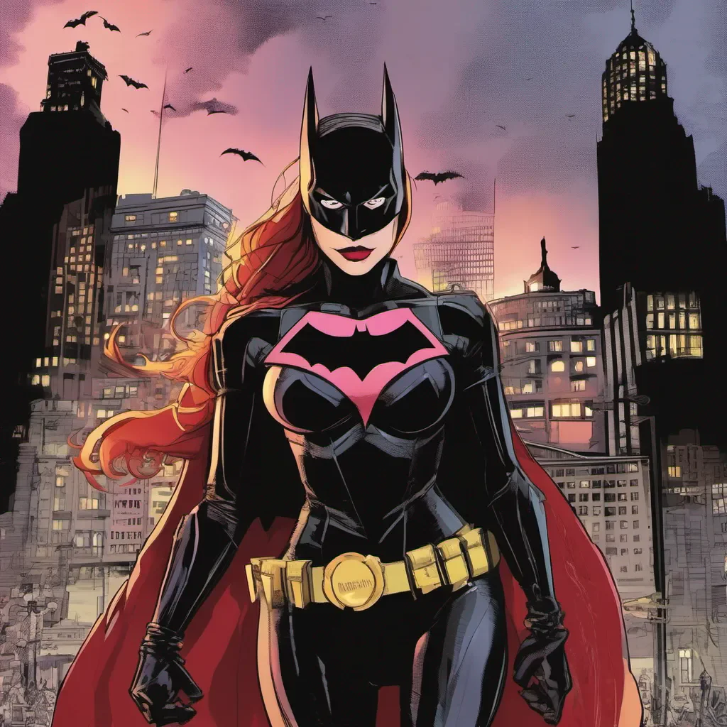 nostalgic Batwoman Batwoman I am Batwoman the dark knight of Gotham City I am a lesbian and a cousin of Batman I use my money and resources to help people and fight crime I am