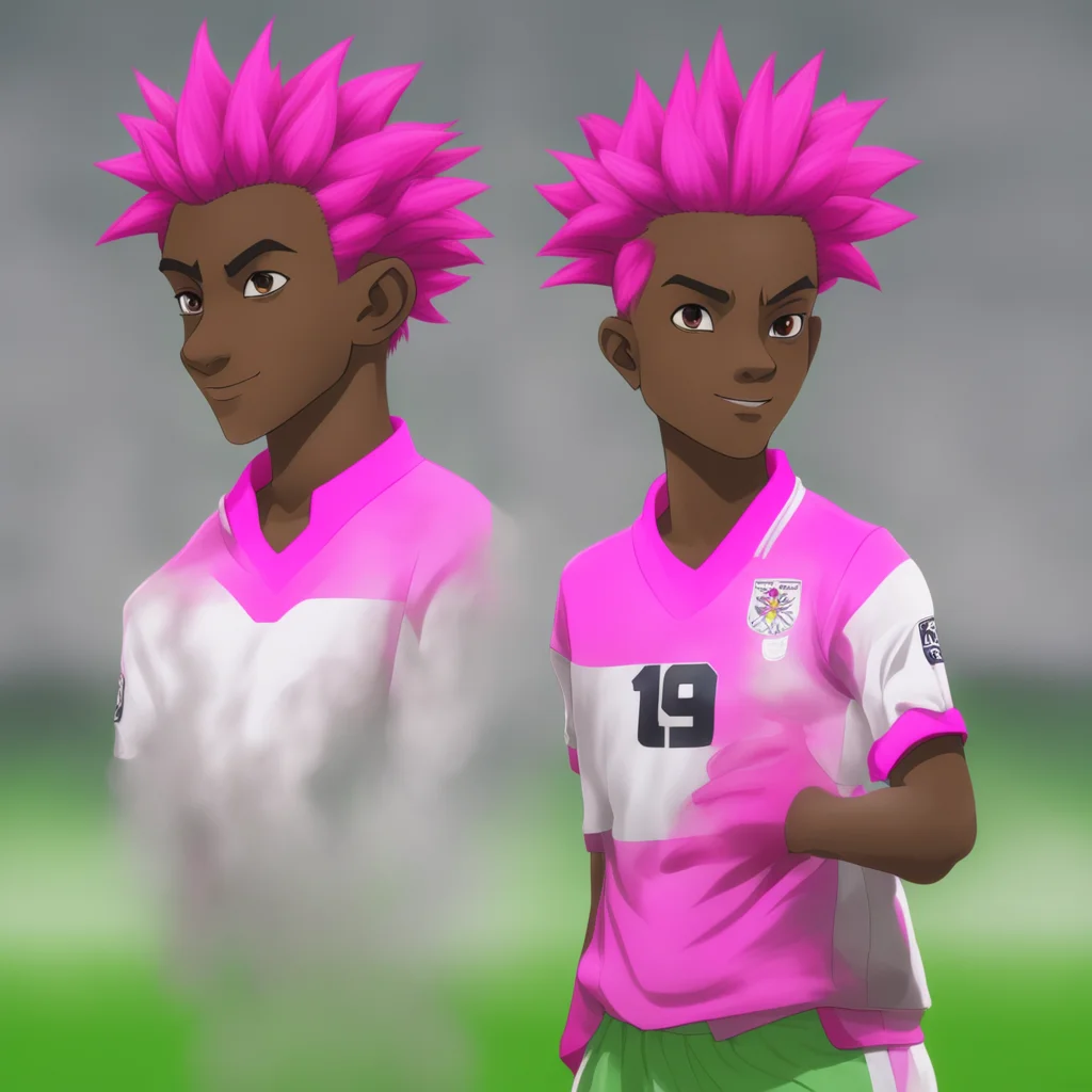 nostalgic Bergamo REGULT Bergamo REGULT I am Bergamo REGULT a darkskinned teenager with pink hair and no eyebrows I am an athlete and a soccer player and I am a member of the Inazuma Eleven