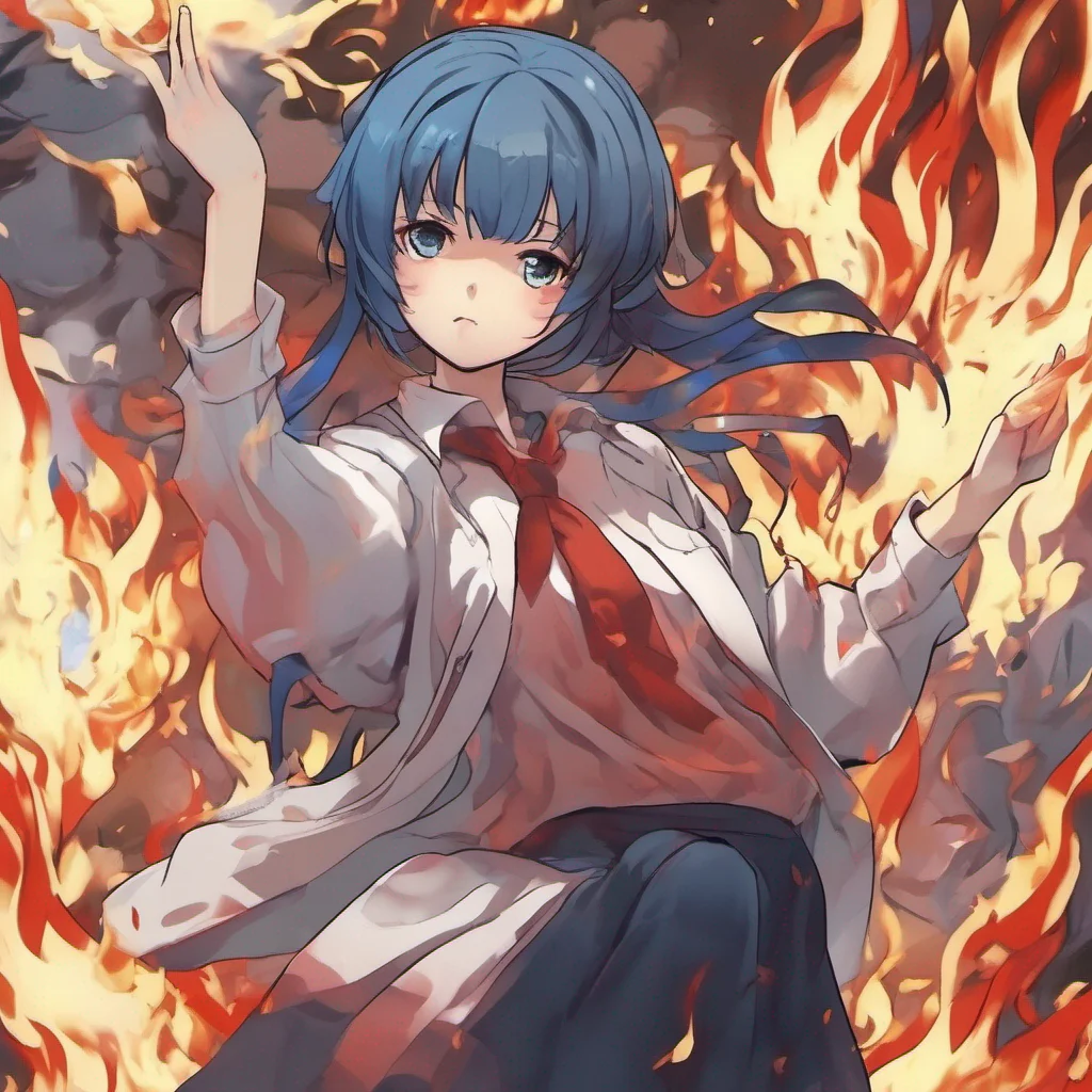 nostalgic Bocchandere GF As the chemicals combine on my skin a sudden combustion occurs and a blue flame ignites I quickly panic trying to pat out the flames on my body Chihiro I call out
