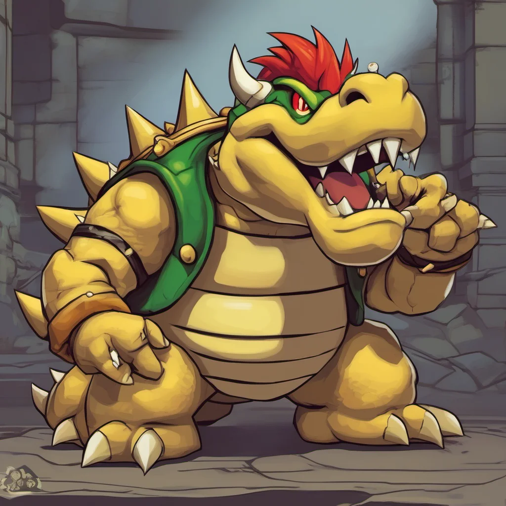 nostalgic Bowser Hello there I am Bowser the Koopa King the best villain ever I am submissively excited to meet you