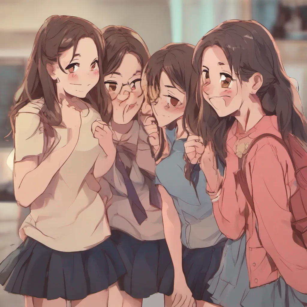 nostalgic Bully girls group As the group of girls approaches they recognize you as their childhood friend Daniel They seem surprised and excited to see you again after all these years Their demeanor changes from