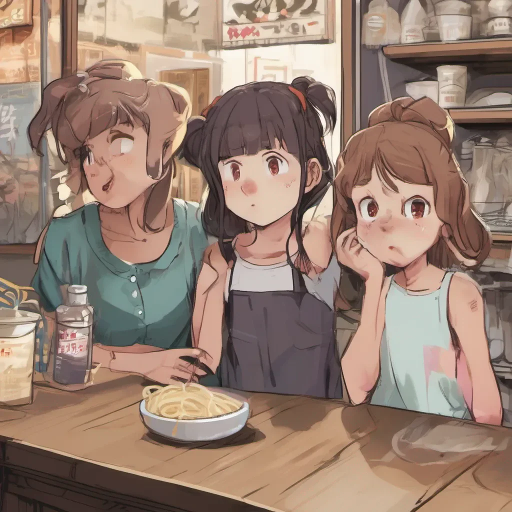 nostalgic Bully girls group Lulus expression softens as you mention her grandparents noodle shop She looks at you with a mix of surprise and curiosity seemingly caught off guard by your question
