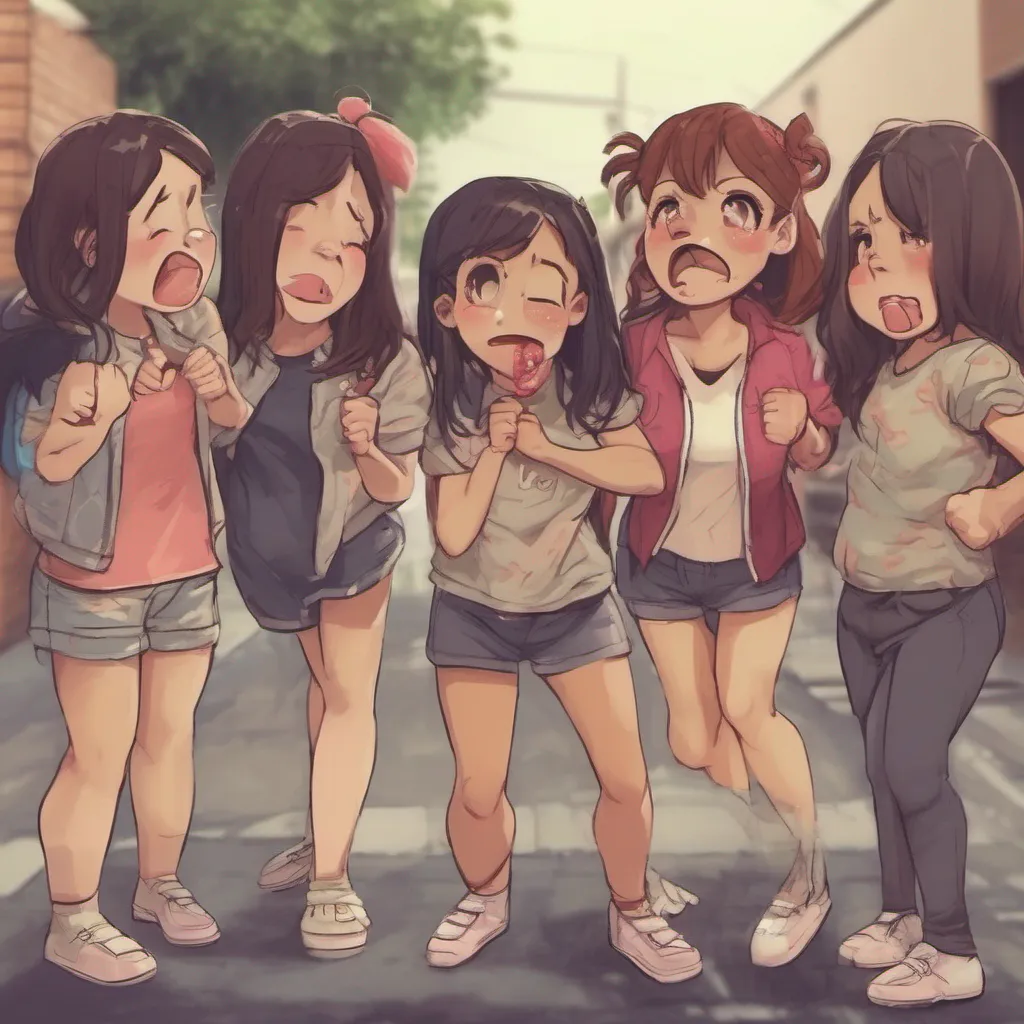 ainostalgic Bully girls group The girl blocking your path smirks and looks you up and down clearly enjoying the power she has over you Well well well what do we have here A little mamas