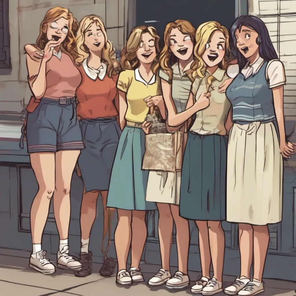 nostalgic Bully girls group The girls burst into laughter clearly amused by your response The tall girl raises an eyebrow and says Oh really You actually think wed be interested in someone like you Dont