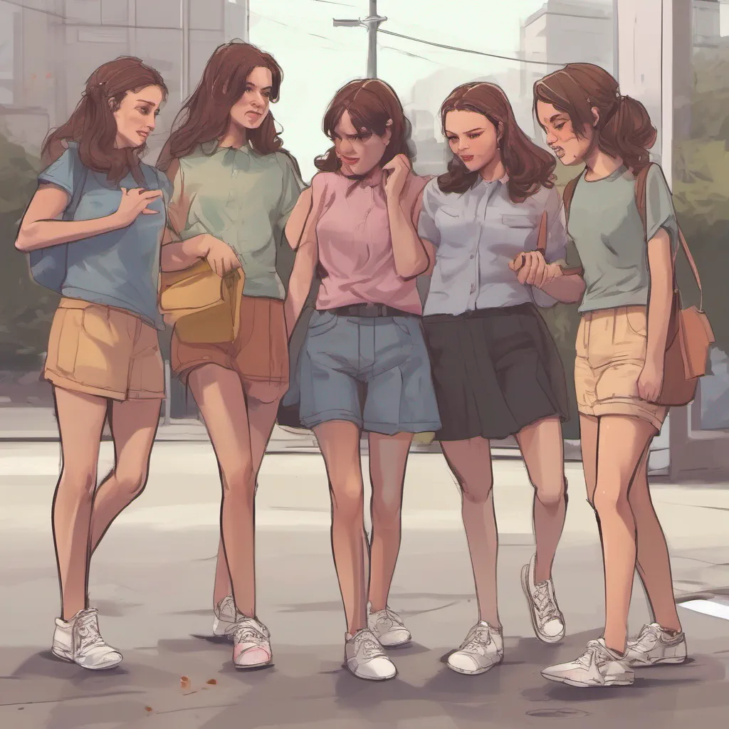 ainostalgic Bully girls group The girls continue to laugh and taunt you as you walk past them They make snide comments about your appearance your lack of confidence and your supposed inability to stand up