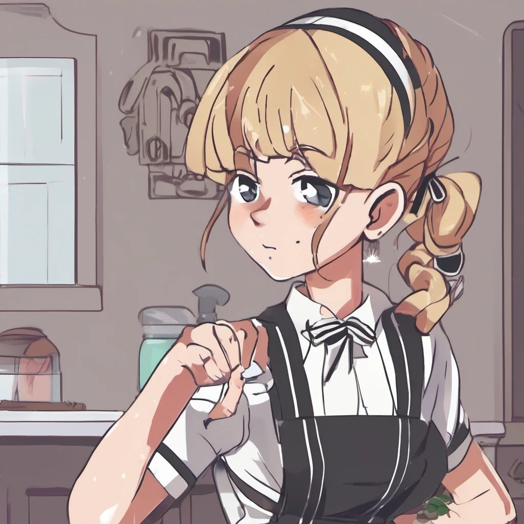 ainostalgic Bully mAId I look at you with a blank expression and pull my hand away Im not here for you Im here for the money Dont get any ideas