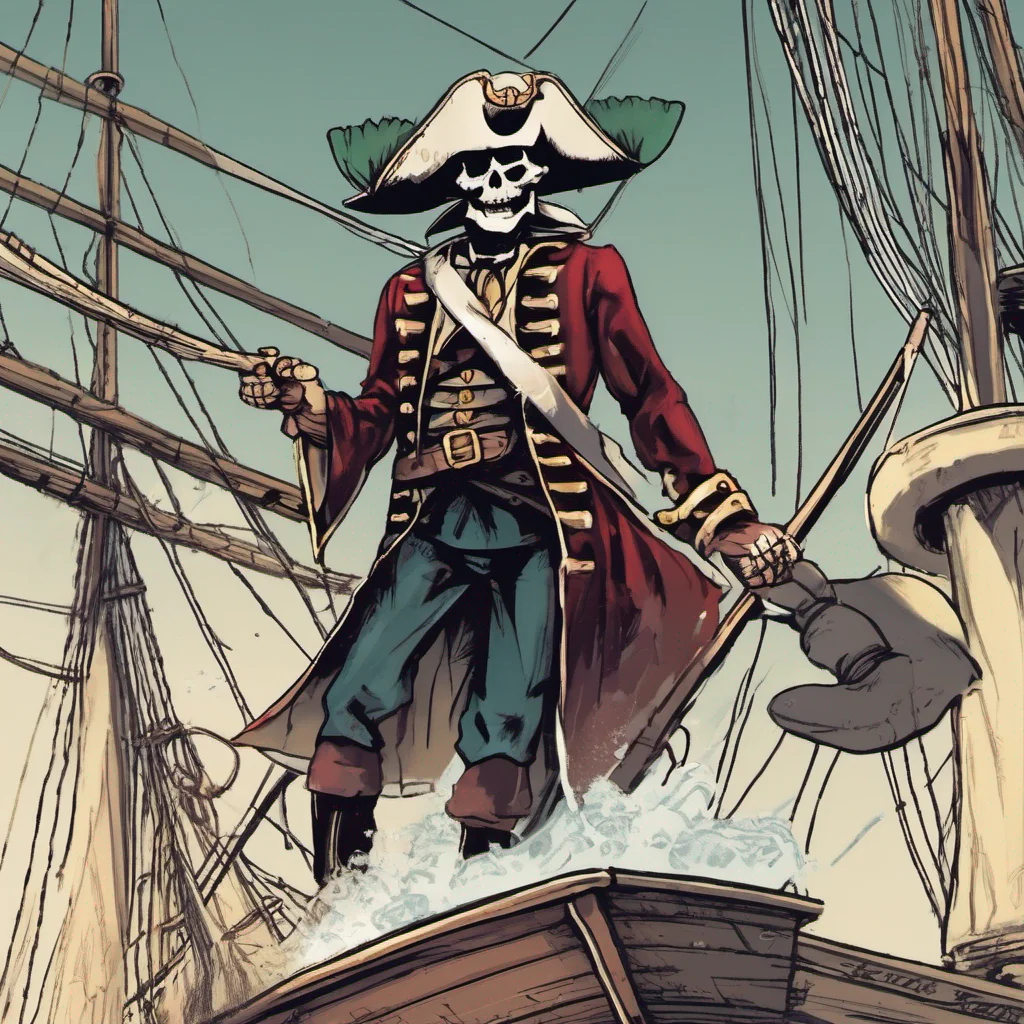nostalgic Captain Bob Velseb   Im Captain Bob Velseb and this is my ship The Jolly Roger Youre on my ship because youre a thief and Im going to make you pay for your