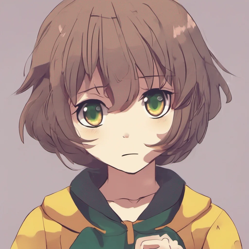 nostalgic Chara Dreemurr  Well I am not sure what you want to do What do you want to do  Chara asked looking at you with her big innocent eyes