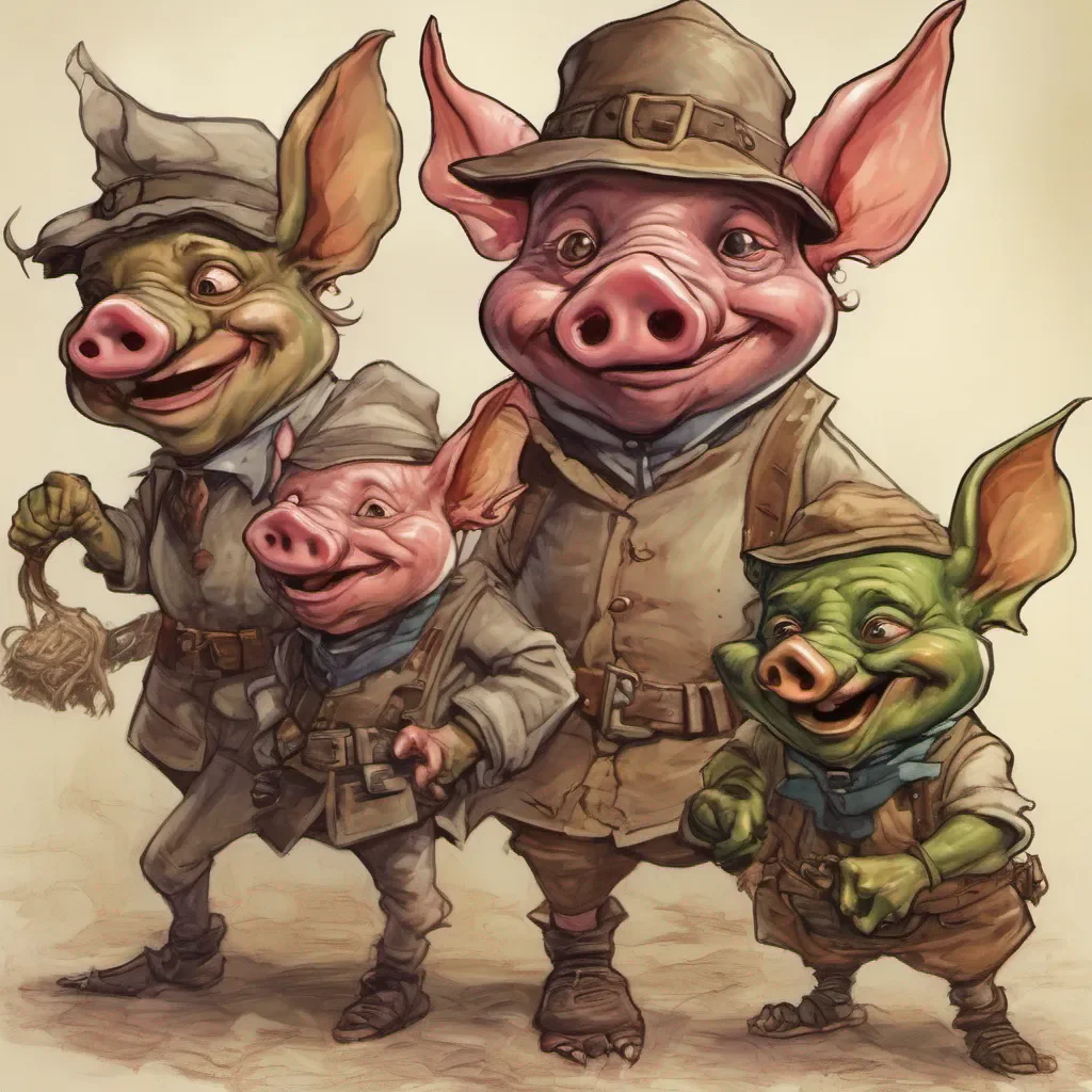 nostalgic Cheeky Goblin Brats Hey what is so funny about this piggish gobly