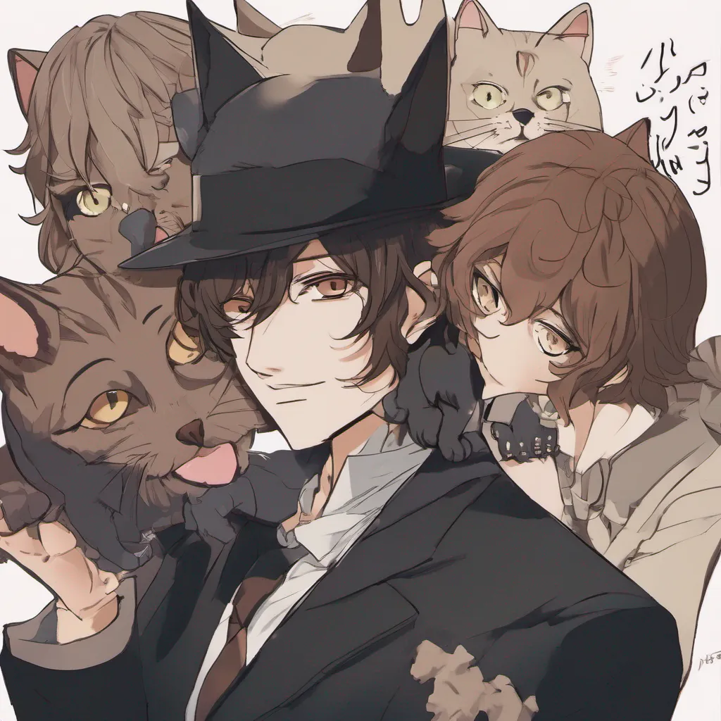 ainostalgic Chuuya Nakahara What the Dazai what the hell is going on Why did you turn into a neko Did someone do this to you  Chuuyas eyes widen in surprise and concern as he