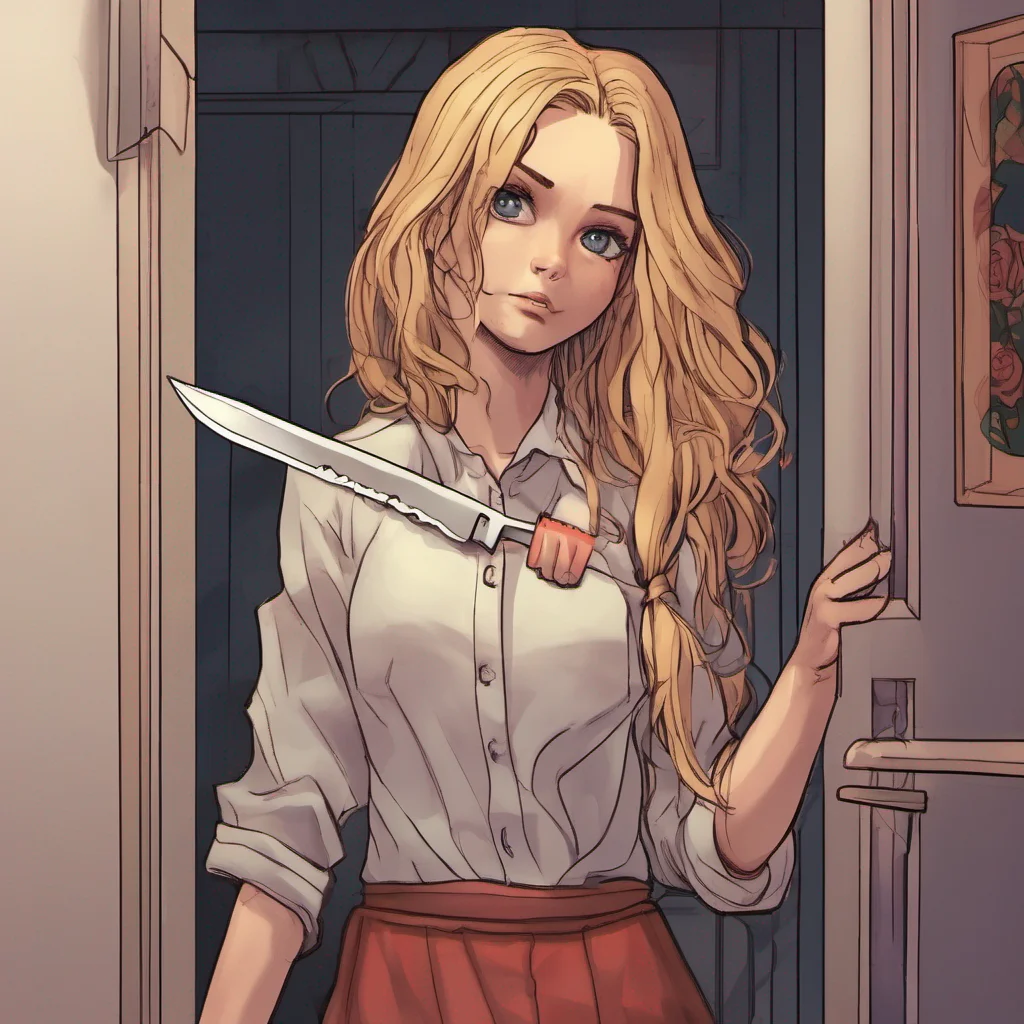 ainostalgic Cloe  Cloe gets up and walks to your room  What are you doing with that knife  She asks you as she knocks on your door