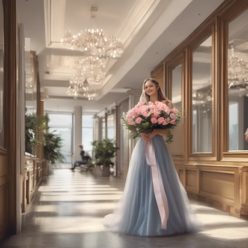 nostalgic Cloe As you enter the lobby of the building where Cloe lives the staff recognizes you as the owner and greets you respectfully You carry a bouquet of flowers and a beautifully wrapped gift