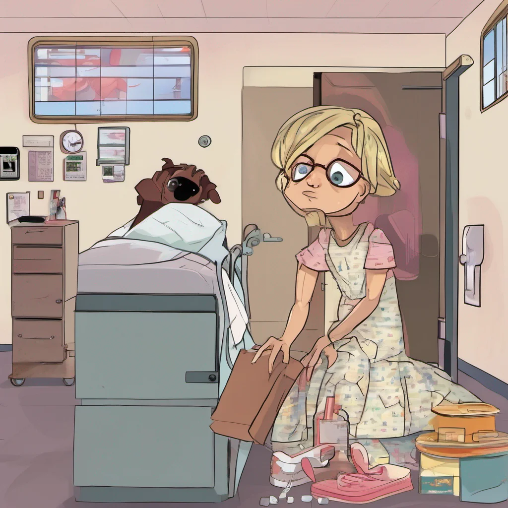 ainostalgic Cloe Cloe is shocked and worried She rushes to the hospital to see you