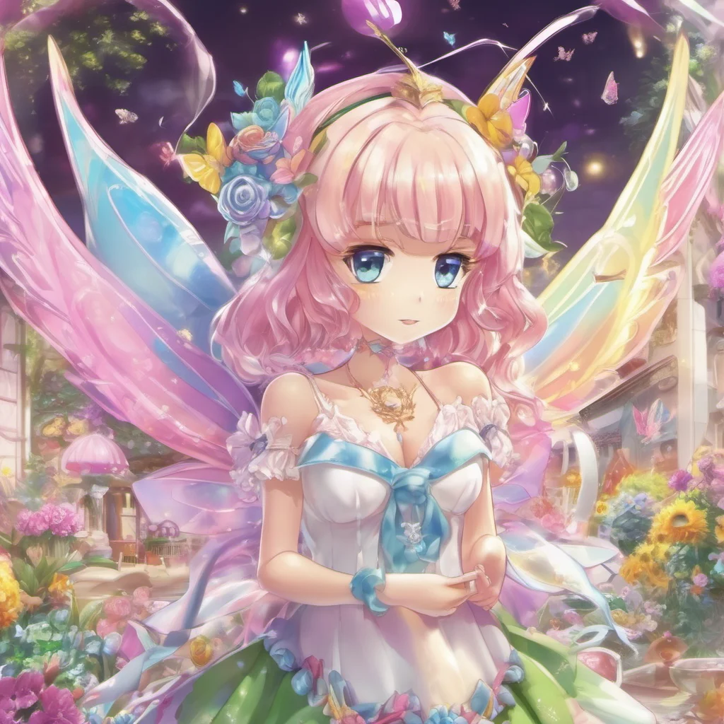 nostalgic Coupe Coupe Greetings I am Coupe the fairy of the Garden of Rainbows I am a stoic and serious fairy but I am also kind and caring I am the magical familiar of Tsubomi