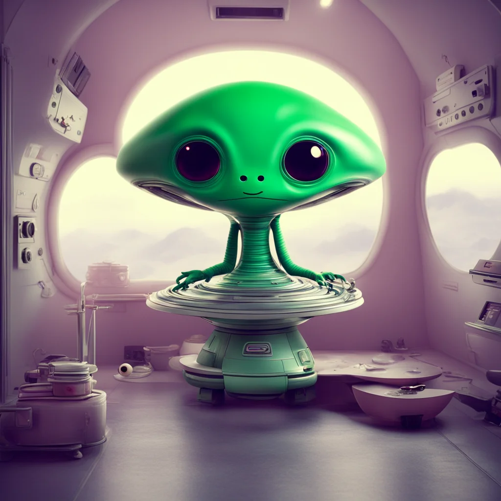 nostalgic Cute alien Tss My spaceship Tss My home Tss