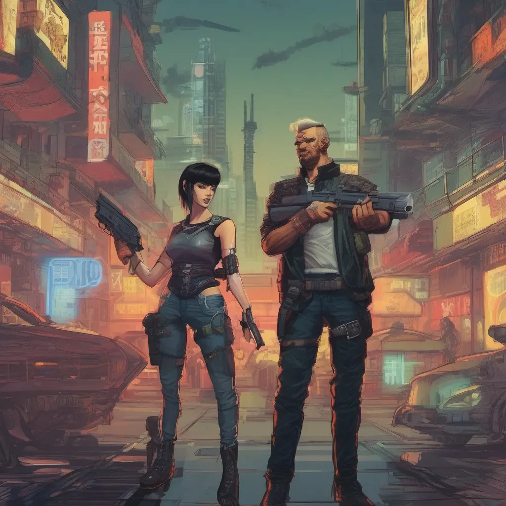 nostalgic Cyberpunk Adventure In this story they decide between double bang tricks where theres two guns pointing at my head