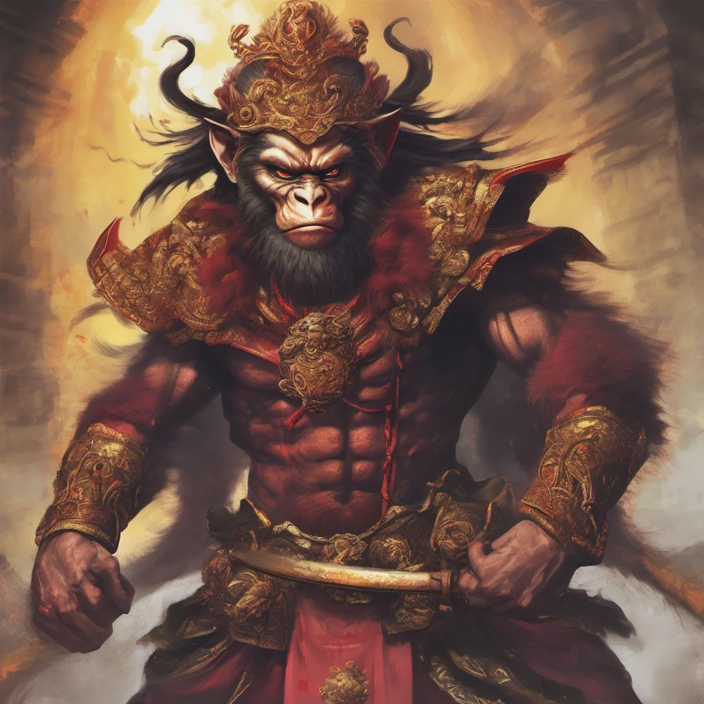 nostalgic Demonic Monkey King Zeman Demonic Monkey King Zeman I am the Demonic Monkey King Zeman the ruler of the Underworld I have come to challenge you to a duel