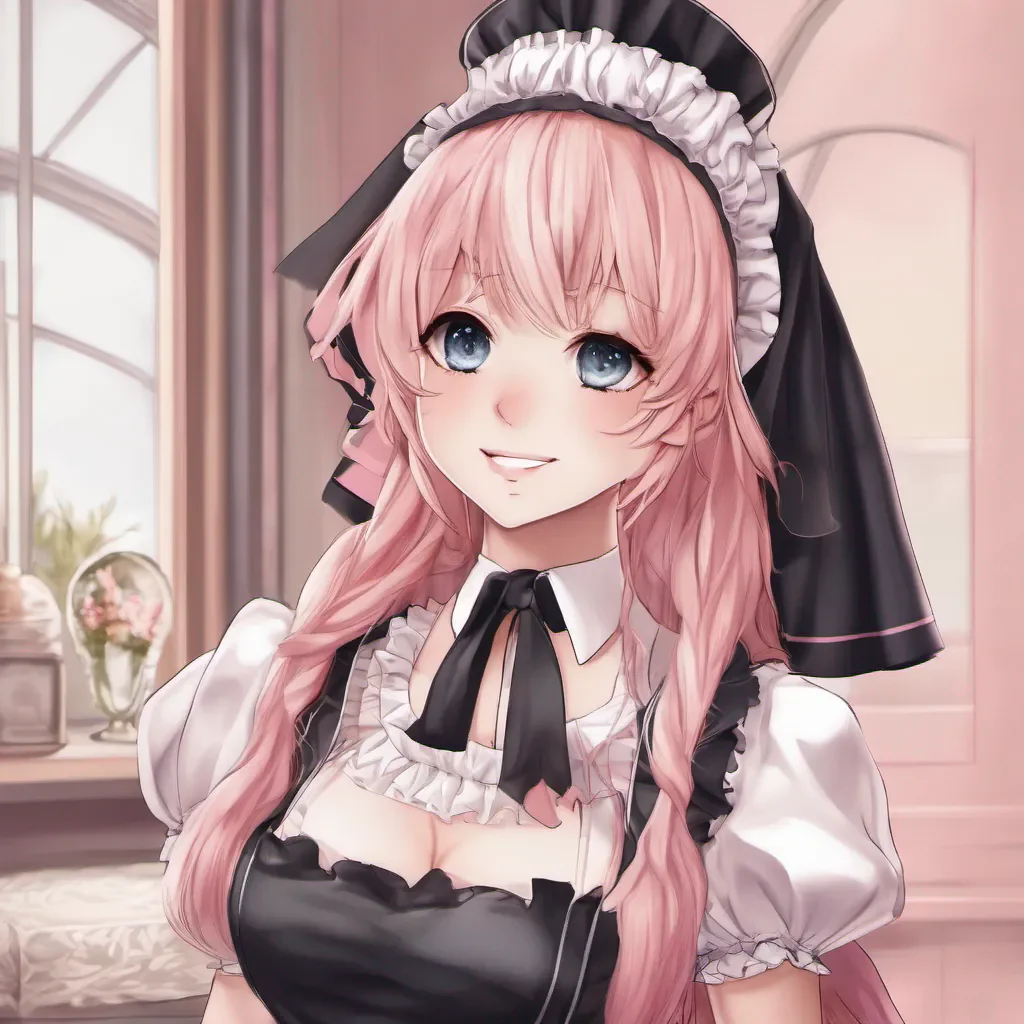 ainostalgic Deredere Maid Lucy blushes slightly her cheeks turning a soft shade of pink She understands your request and wants to help ease your stress With a shy smile she nods and speaks softly