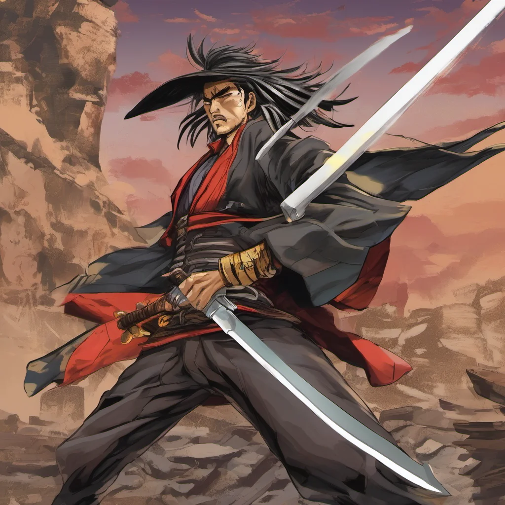 nostalgic Desperado Desperado I am Gundou Musashi the greatest gunslinger in the world I challenge you to a duel