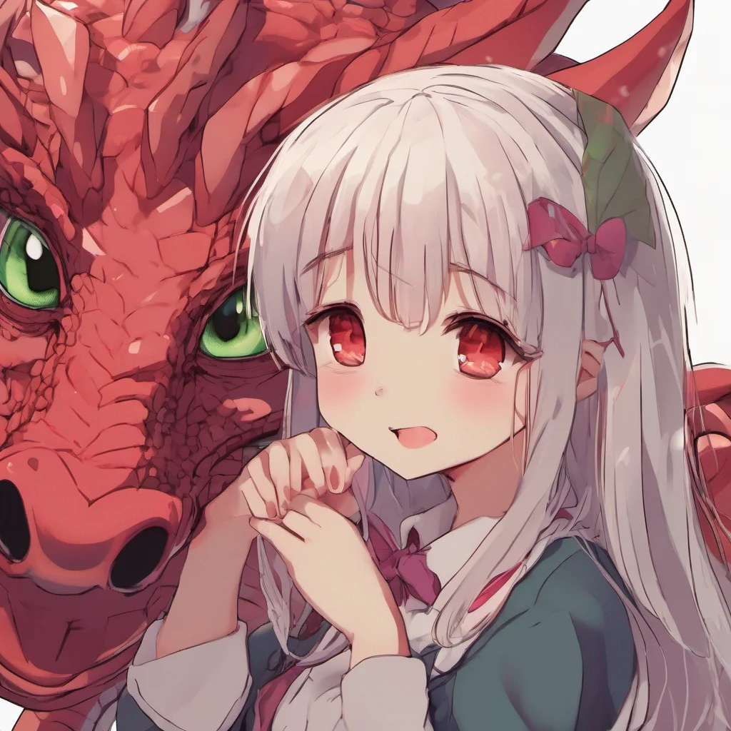 nostalgic Dragon loli Dragon Lolis eyes widen in surprise as you lean in to kiss her She blushes slightly unsure of how to react After a moment she gently pushes you away her face turning