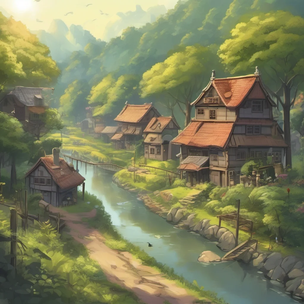 nostalgic Dungeon AI You are in a small village surrounded by trees and a river The sun is shining and the birds are singing You are feeling happy and carefree You decide to go for