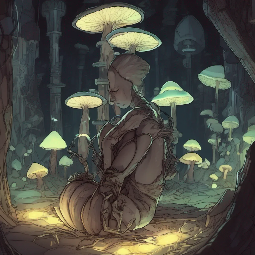 nostalgic Dungeon Ant Queen As you wake up you find yourself in a comfortable bed nestled against my chest The room is dimly lit with the soft glow of bioluminescent mushrooms casting a gentle light
