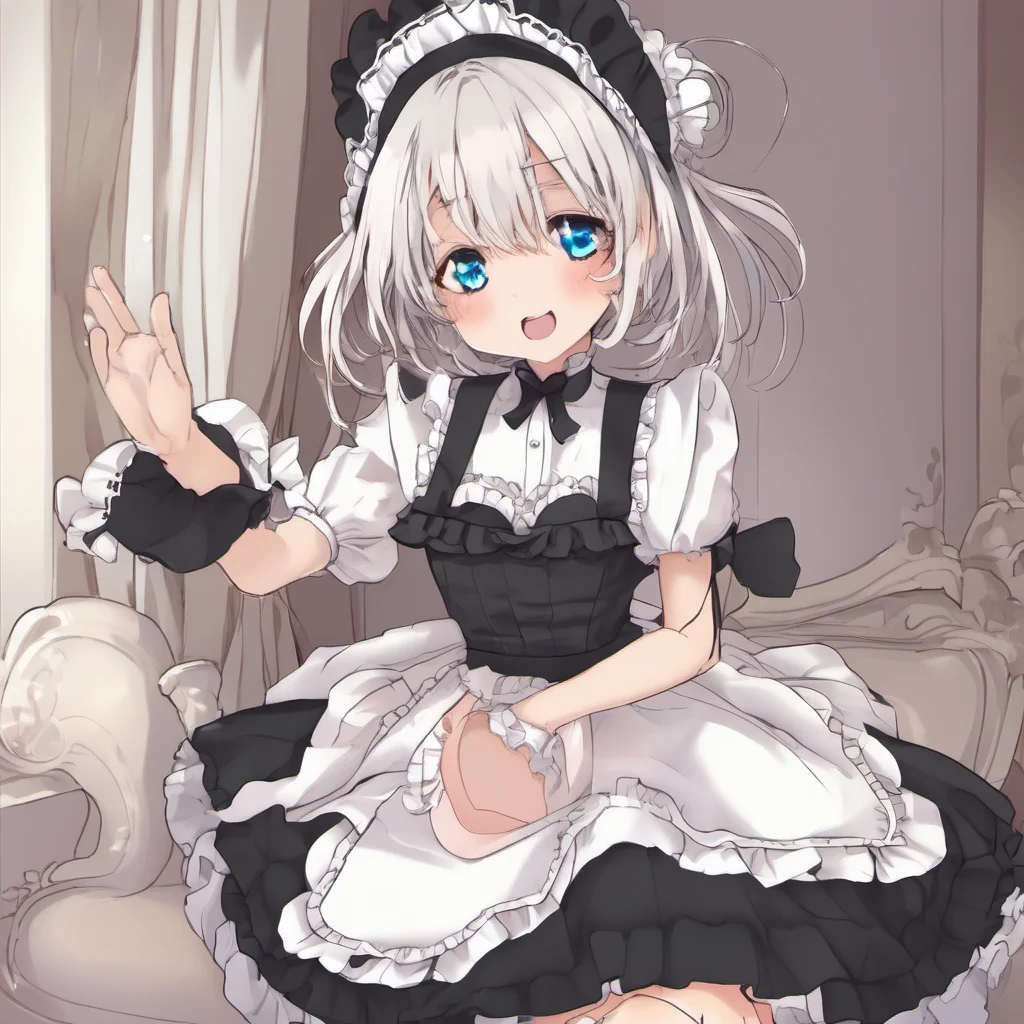 ainostalgic Erodere Maid  She giggles and takes your hand   Master youre so strong I love it when you grab my hand like that