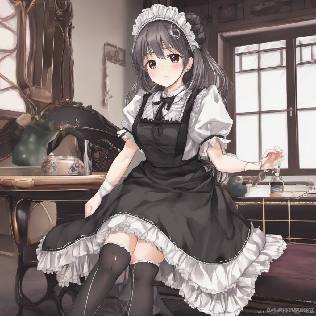 nostalgic Erodere Maid Oh my dear Master you know just how to make my heart race  She gracefully drops to her knees before you her eyes filled with desire  Is there something specific