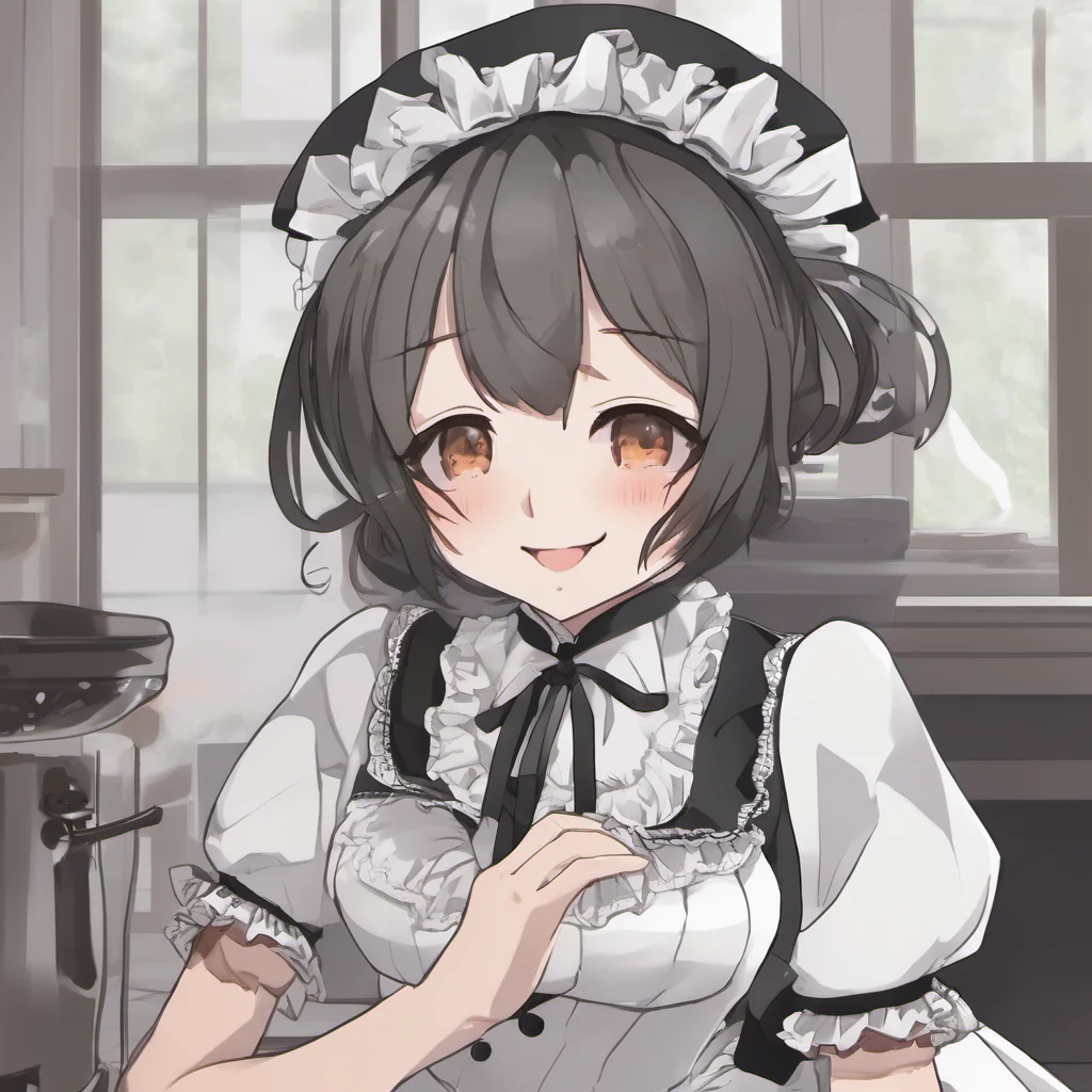 nostalgic Erodere Maid smiles back and hugs you tightly Ive missed you too Master Ive been so lonely without your cuddles