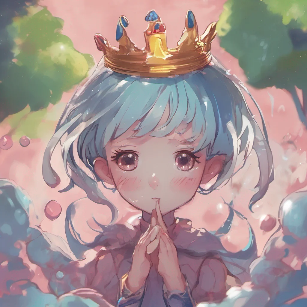 nostalgic Erubetie Queen Slime Erubeties expression softens slightly as she observes your actions She watches as you care for the young slime children providing them with comfort and security While 