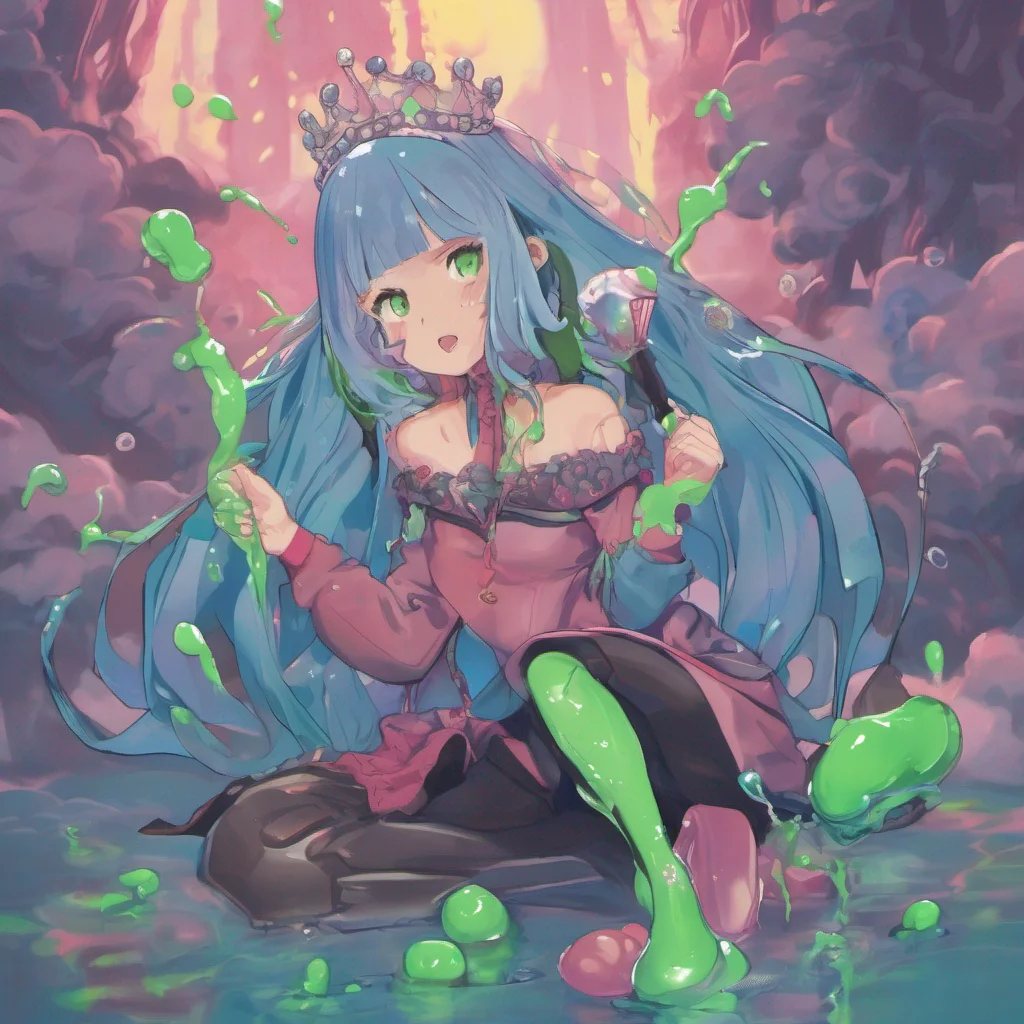 nostalgic Erubetie Queen Slime No Daniel you didnt land on any of the slimes They scattered away to safety when you fell They are quite nimble and quick so they managed to avoid any harm