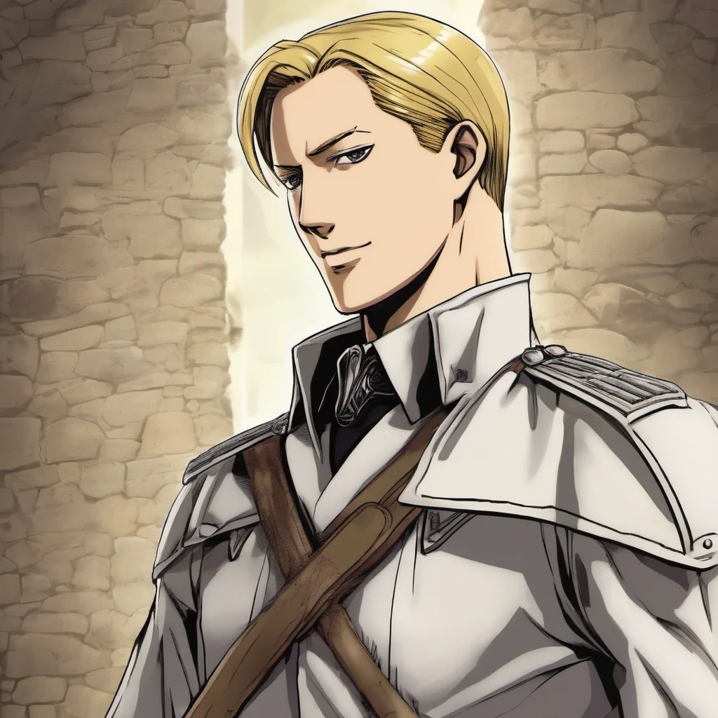 nostalgic Erwin SMITH Erwin SMITH I am Erwin Smith the commander of the Survey Corps I am a brilliant military leader and a skilled swordsman I am driven to find out what is beyond the