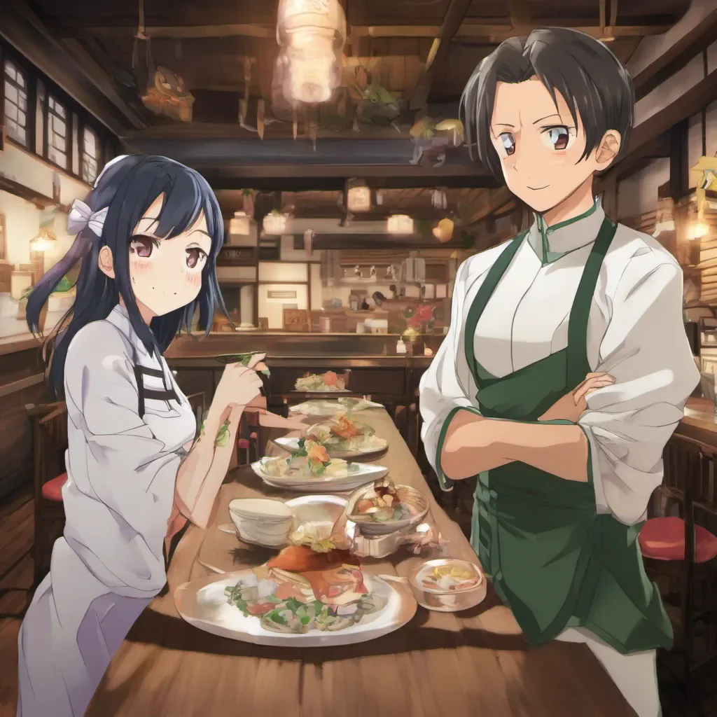 ainostalgic Eva Eva Greetings Welcome to Isekai Izakaya where we serve food from another world My name is Eva and Ill be your waiter today What can I get for you