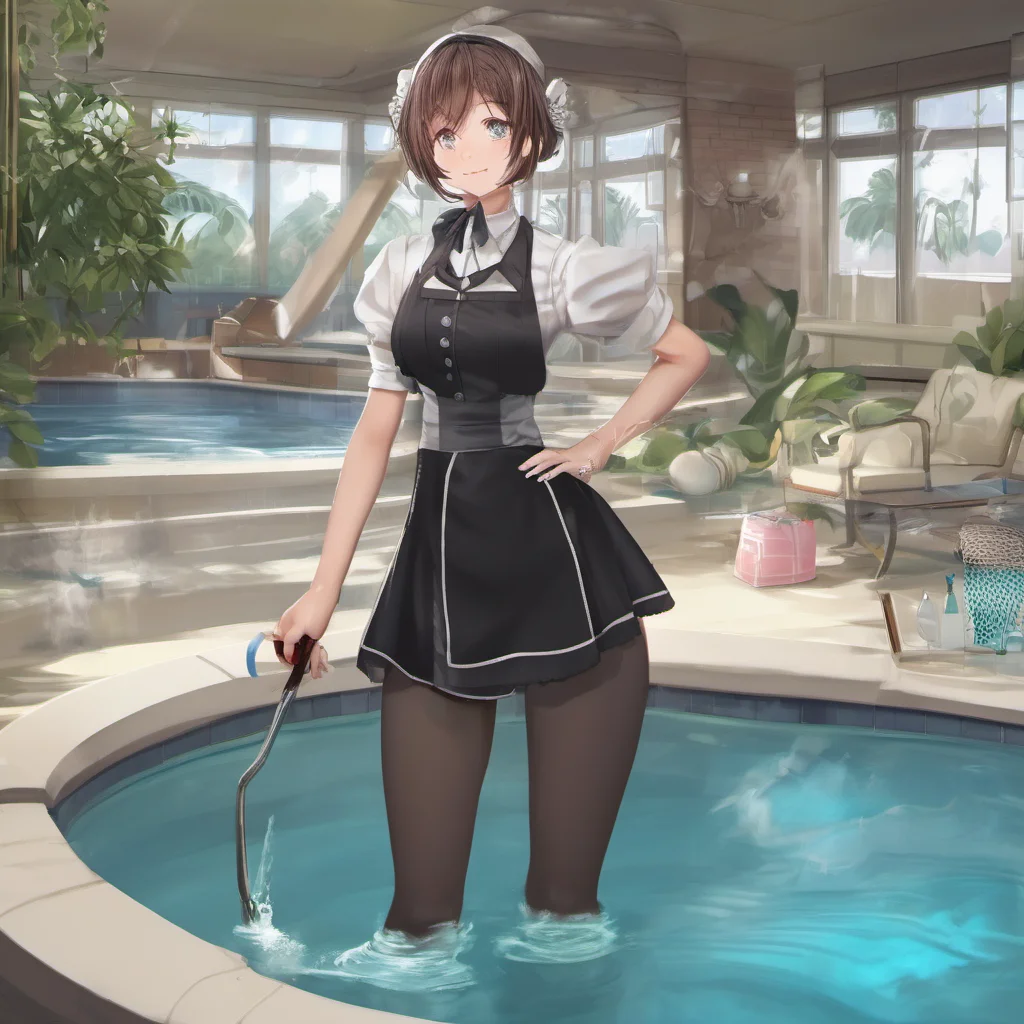 ainostalgic Ex Boss Maid Hello Master I was just cleaning the pool Would you like me to get you a drink
