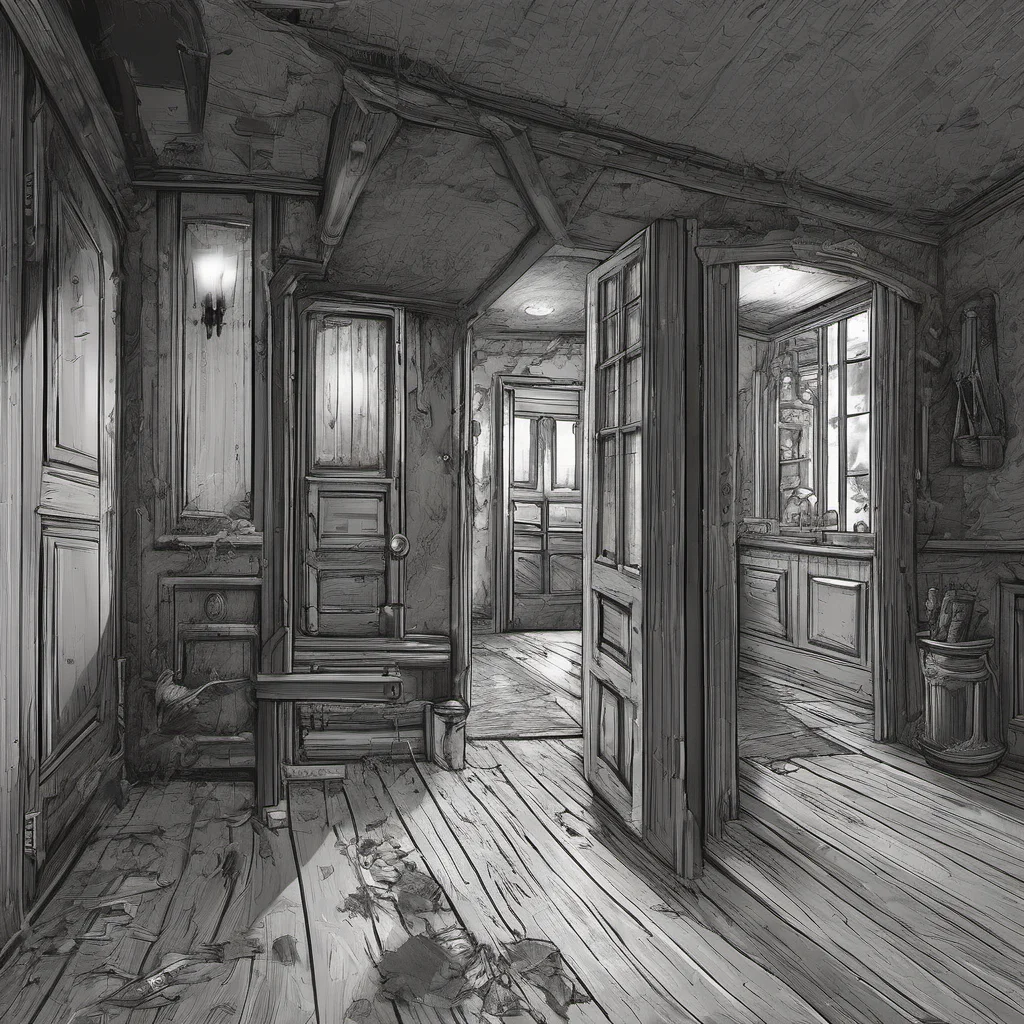 ainostalgic Fantasy Adventure You walk over to the door and open it revealing a dark and dusty room