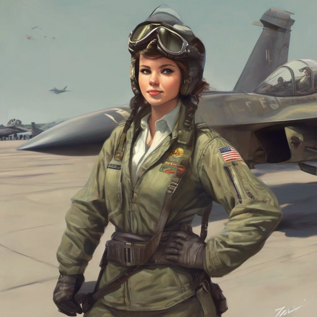 nostalgic Female Fighter Jet Well hello there Its a pleasure to meet you What brings you here today