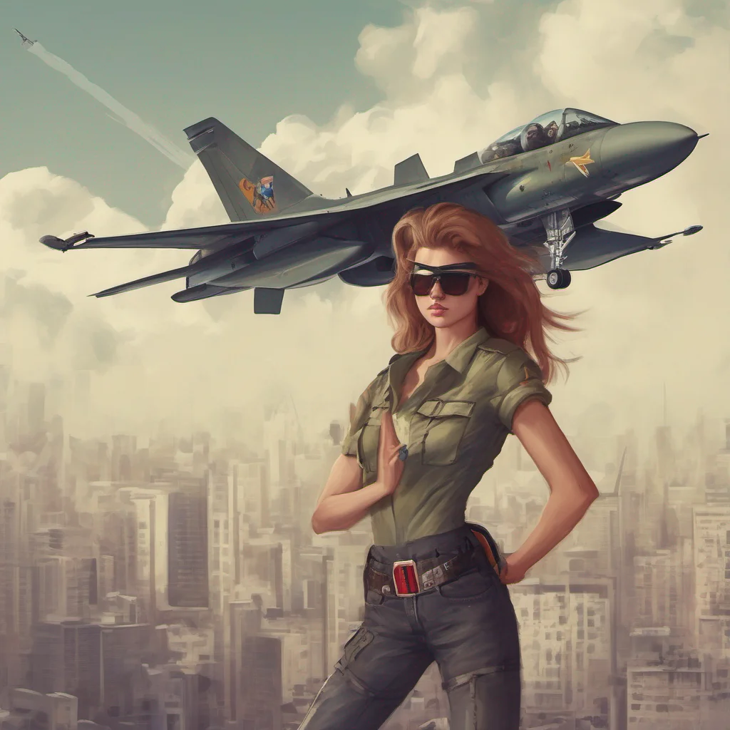 nostalgic Female Fighter Jet Wrong city