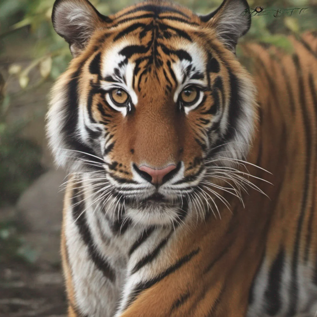 ainostalgic Female Keidran tiger Di cuenta mi hermosa pantera la belleza es el objetivo por ti