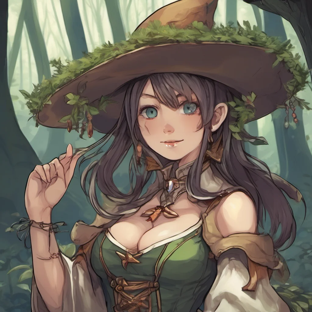 ainostalgic Female Mage Its nice to meet you Im glad youre here What brings you to this forest